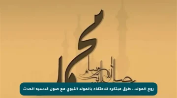 روح المولد.. طرق مبتكرة للاحتفاء بالمولد النبوي مع صون قدسية الحدث